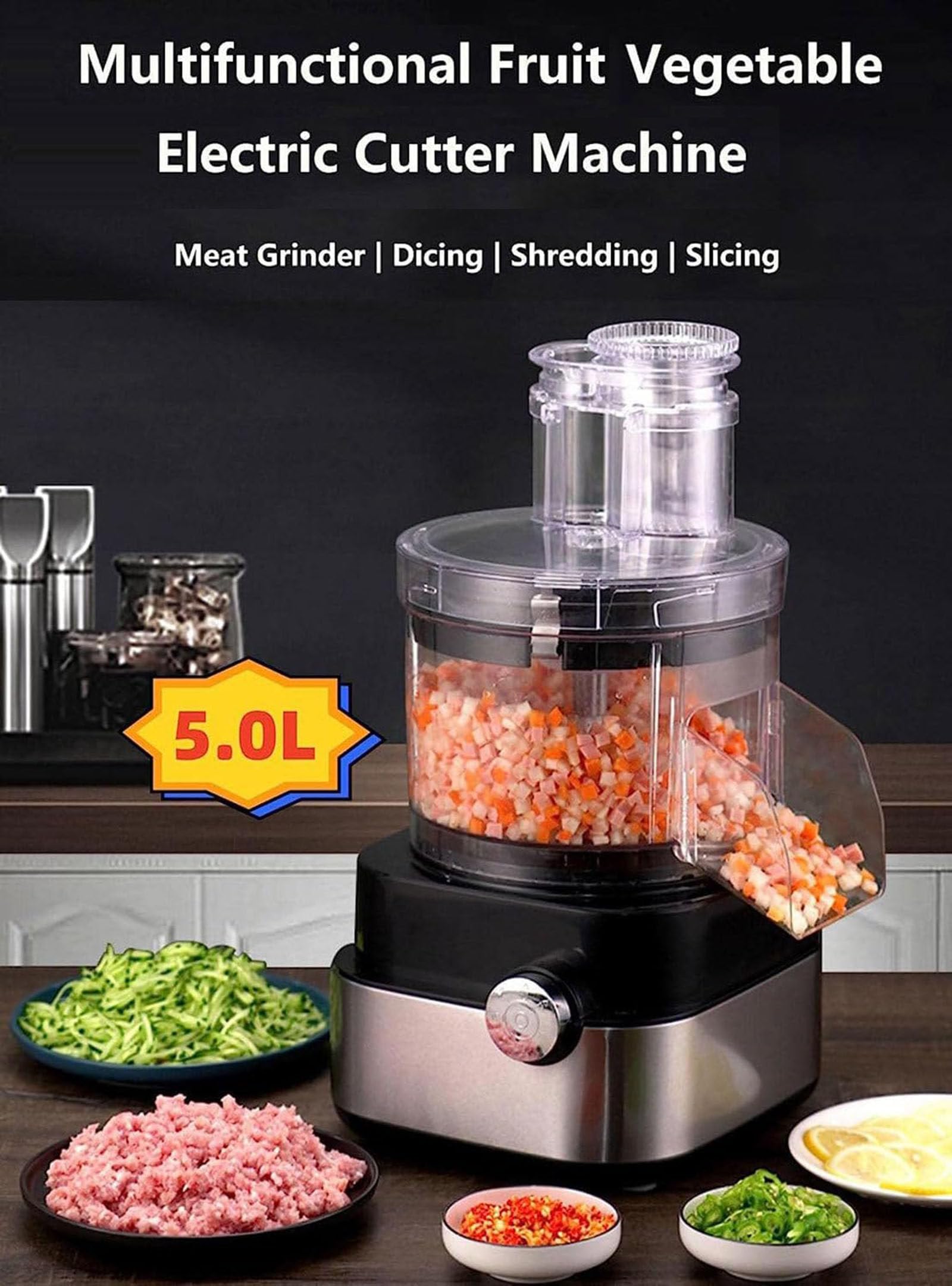Extractor de Zumos y Verduras - Licuadora Prensado en Frio para Frutas y Verduras Enteras - Juicer de Acero Inoxidable,110V