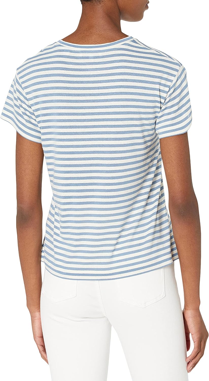 Vince Women's Midi Stripe Short Sleeve Crew - Image 2