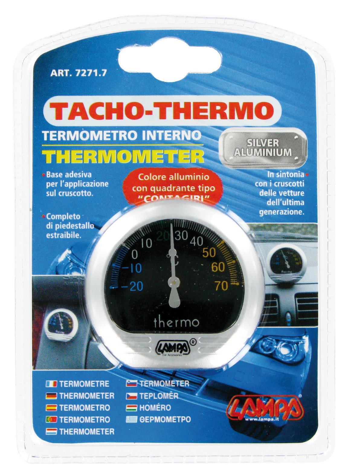 Lantelme Autothermometer Selbstklebend für Innen | Thermometer Kabellos zum Messen der Lantelme Autothermometer Selbstklebend für Innen | Thermometer Kabellos zum Messen der