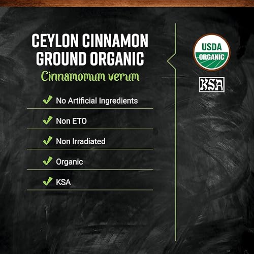 Miniatura 6 de Frontier Co-op Canela en polvo, Ceilán, certificado orgánico, Kosher, no irradiado, bolsa a granel, cultivada sosteniblemente, Cinnamomum Verum J.