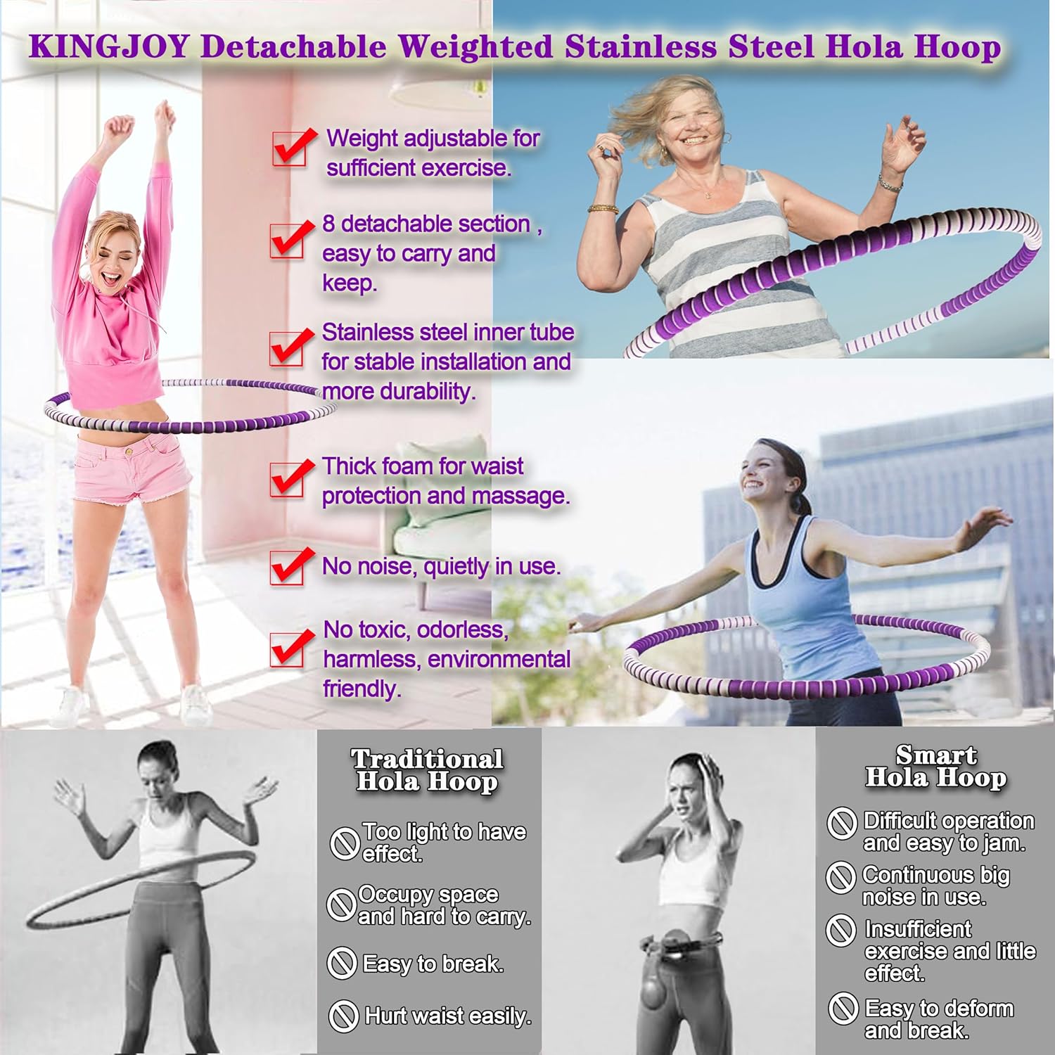 Weight Loss Plus Size Core Exercises Weighted Fitness Hoop For