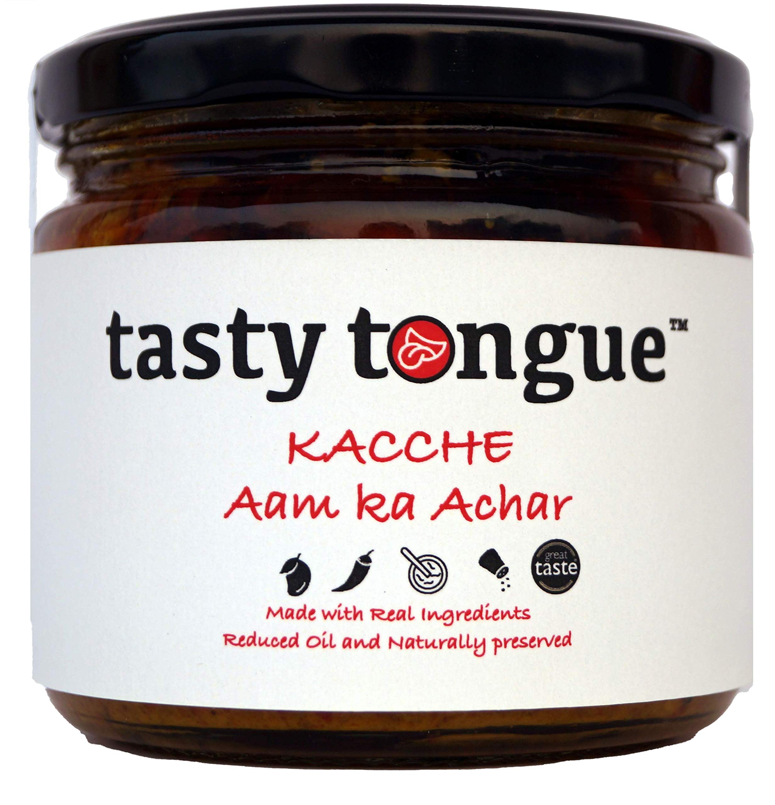 tasty tongue - Homemade Kacche Aam ka Achar - Now Reduced Salt (Raw Mango Pickle), Traditional, Add no Preservatives, Certified | 350 GMS Glass Jar (B08LZMQZJK) Amazon Price History, Amazon Price Tracker