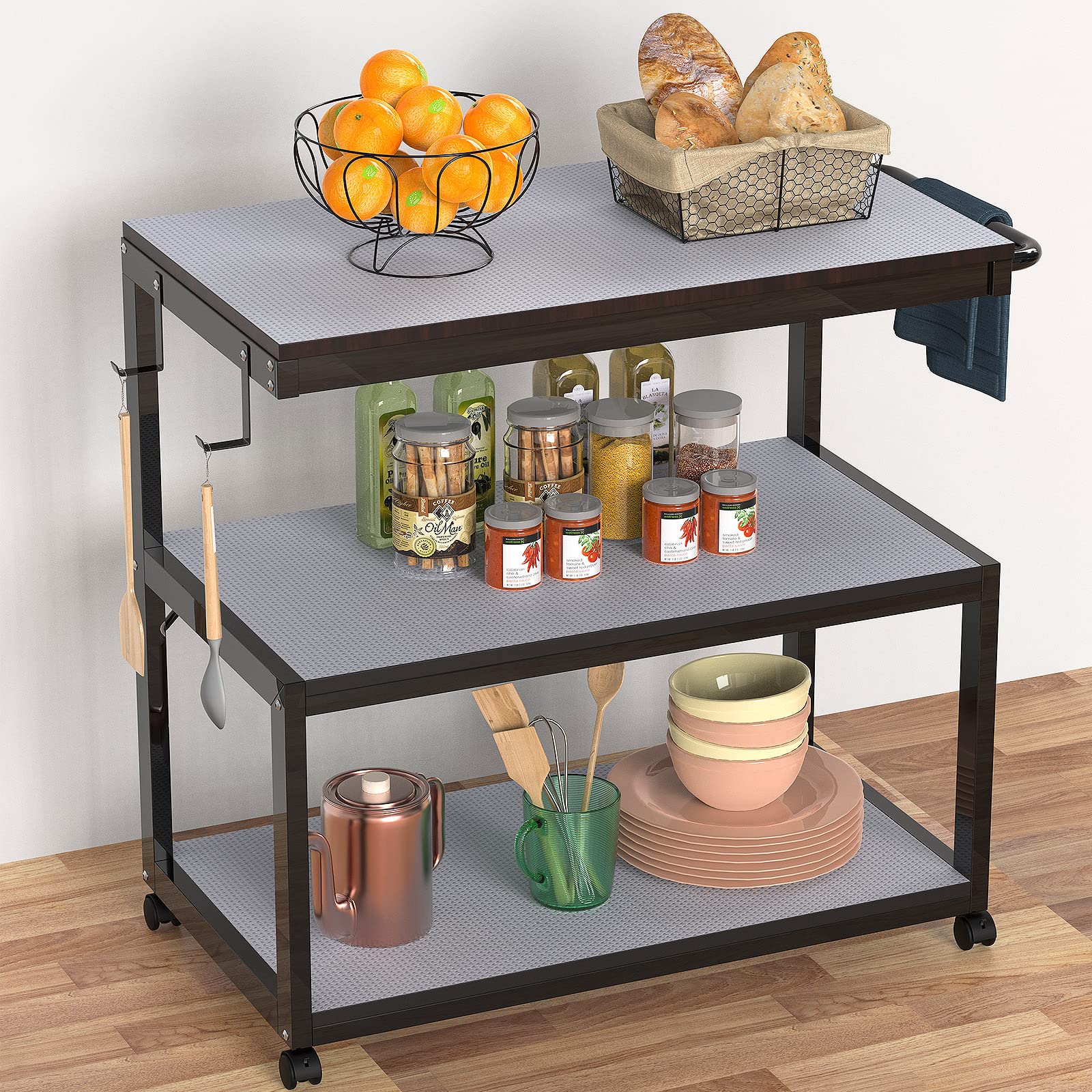 Image secondaire de Revêtement Transparent pour Étagères de Cuisine - Tapis Antidérapant 44x400cm