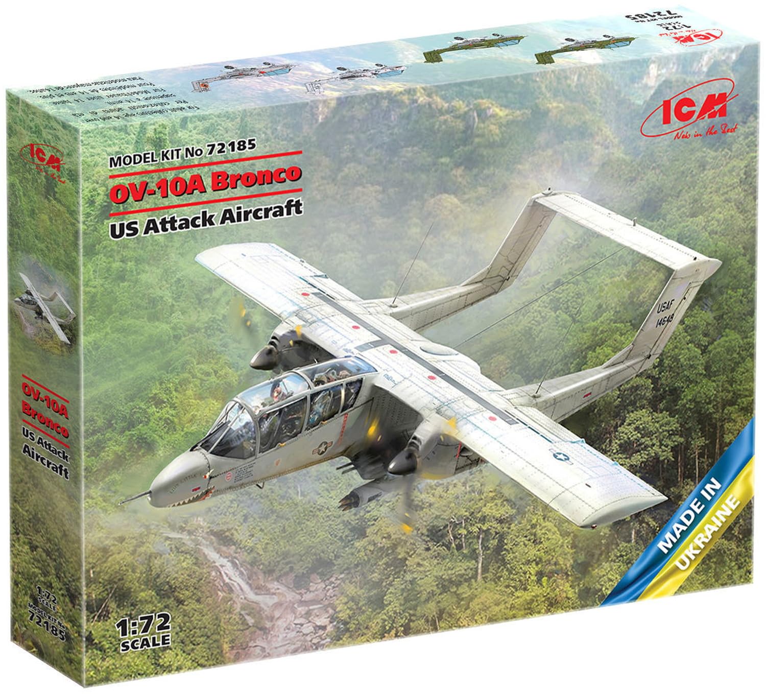 ICM 72185 1:72nd scale North-American/Rockwell OV-10А Bronco US Attack Aircraft