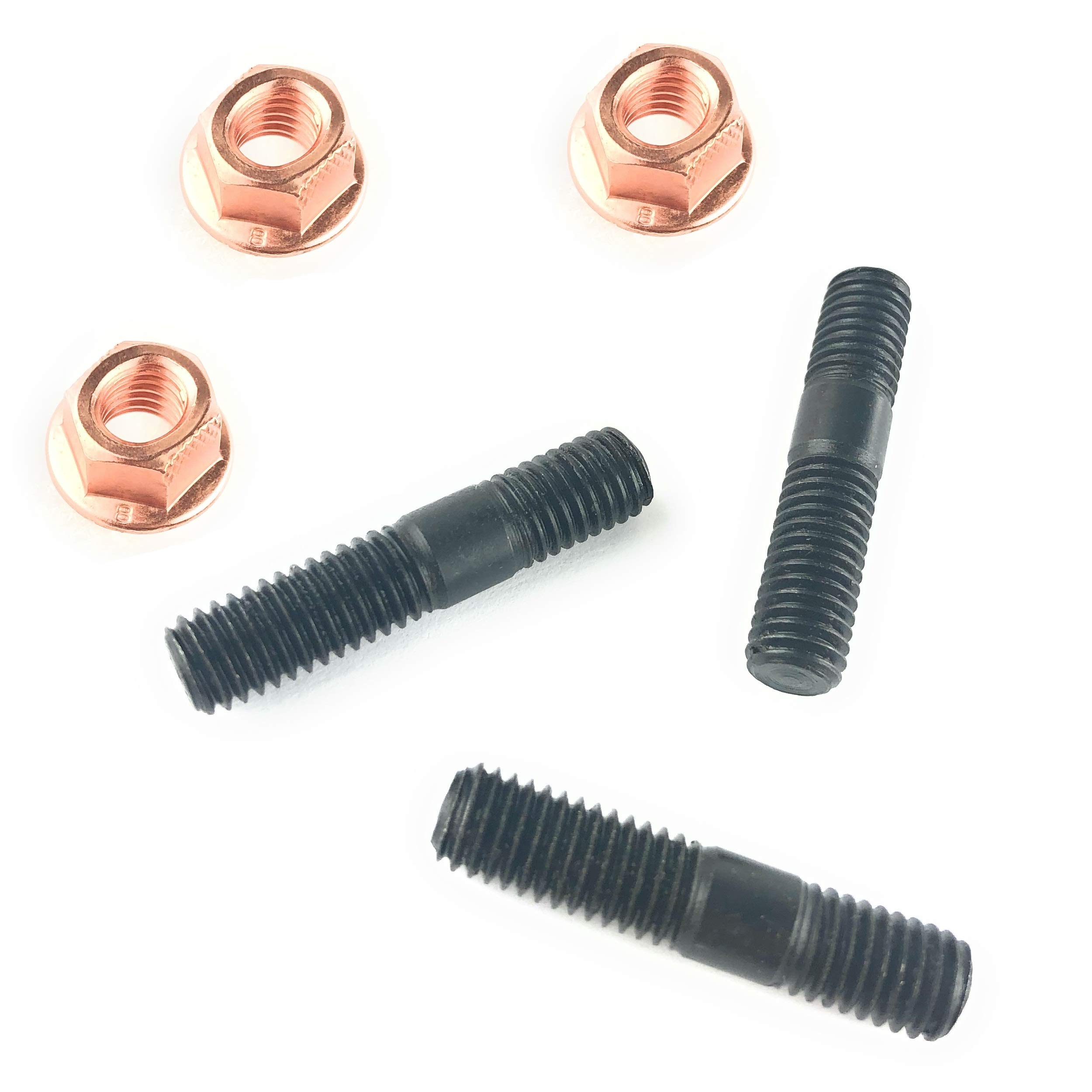 Exhaust Manifold to Pipe Studs + Nuts for Land Rover Discovery + Range Rover Classic by Allmakes 4x4