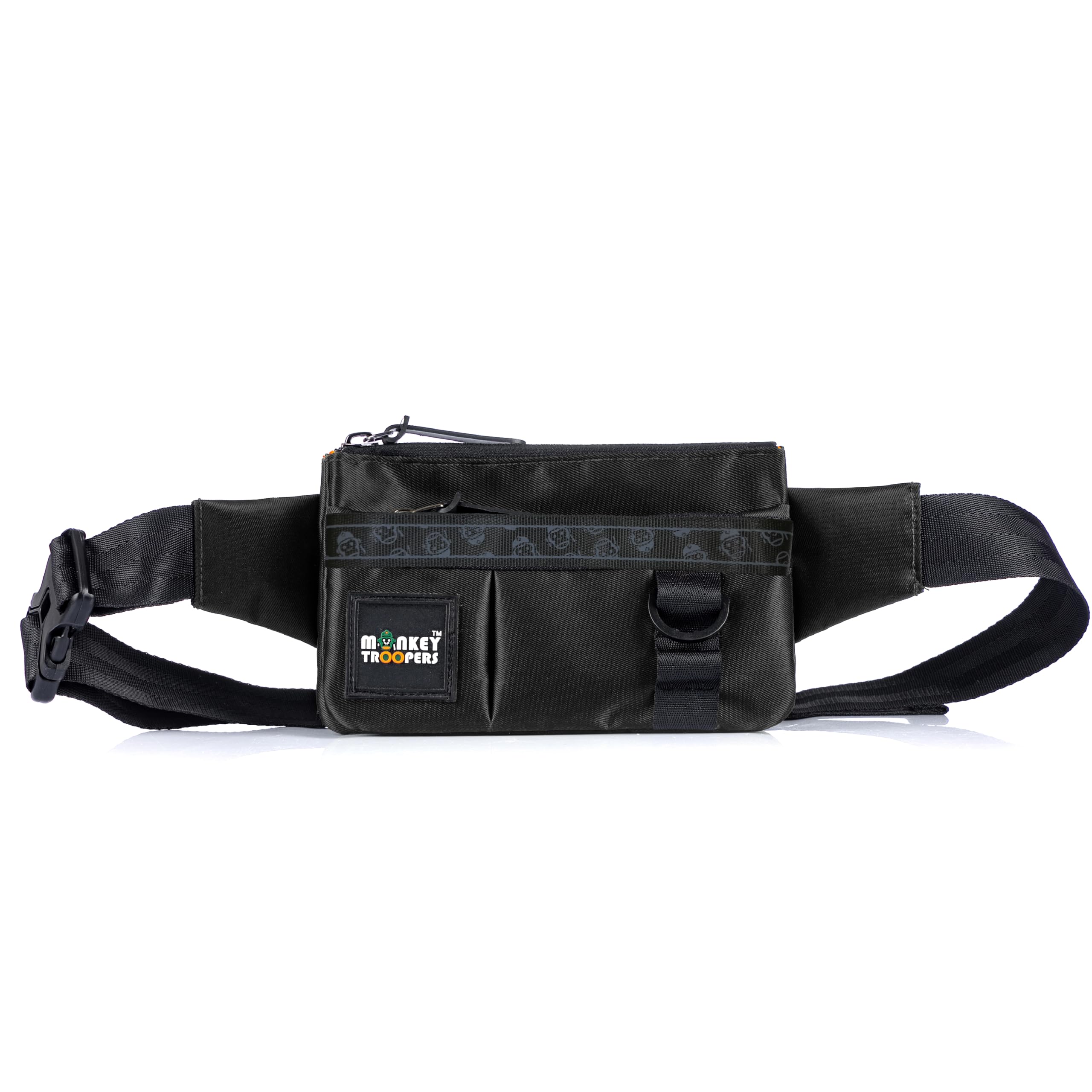 Pockit Waist Bag, Crossbody, Chest Bag for Men Women Girls Boys, Lightweight, Durable, Travel, Hikking, Casual, Dailyuse, Water Resistant (Black)-image-19