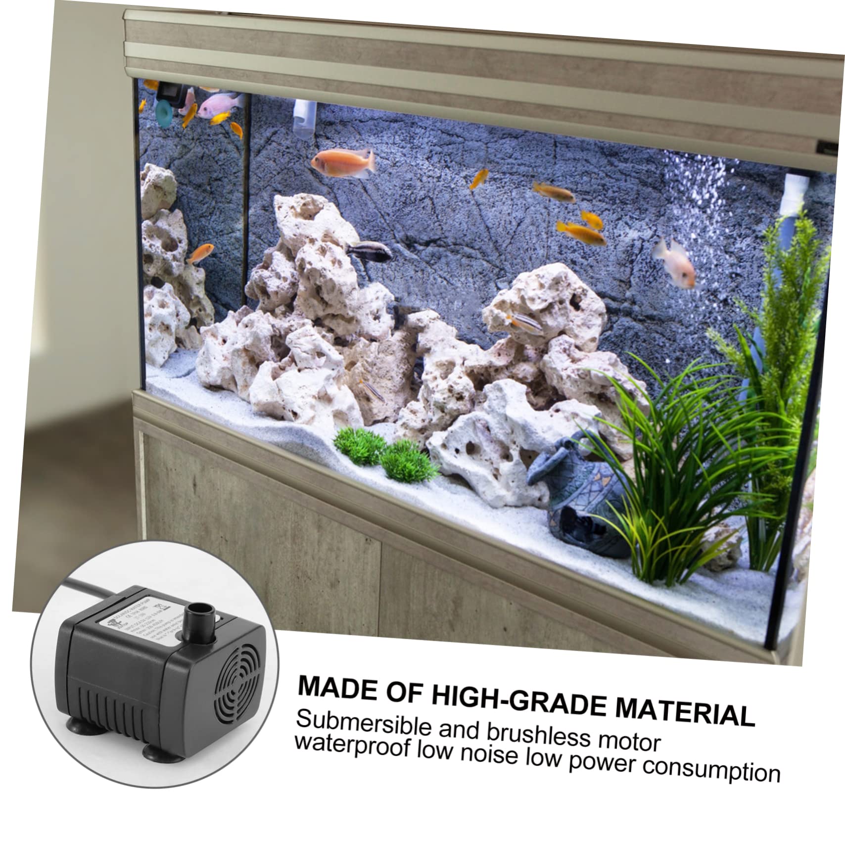 BESPORTBLE Pompa Da 3 Pezzi Da 12 V Per Fontana Da Laghetto Pompa Per Fontana Dacqua Sommergibile Bassa Rumorosità Facile Da Staccare E Pulire Adatta Per Giardino Patio Acquario