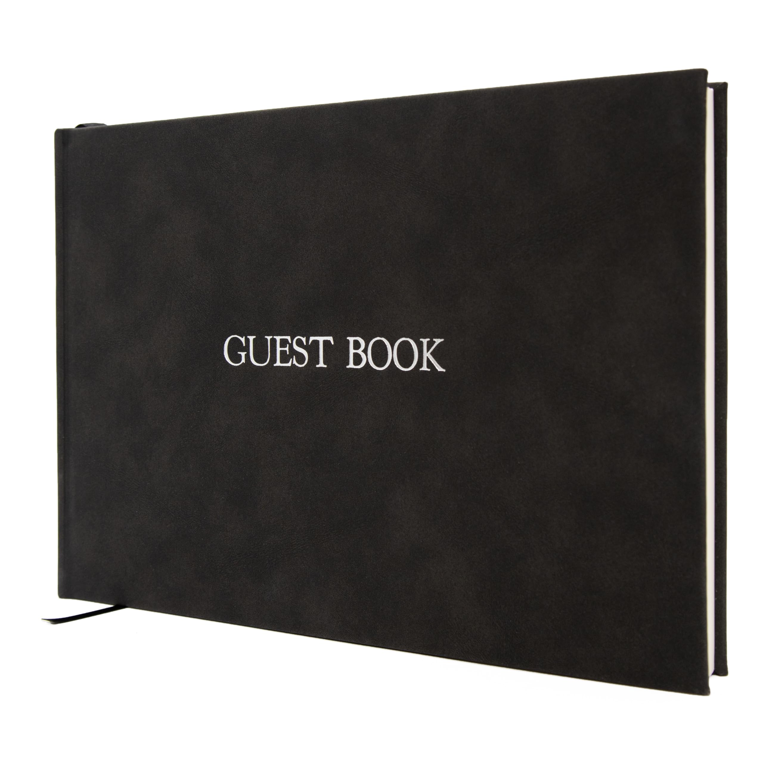 Livre d'or de mariage moderne en lin pour recueillir les mots de vos invités d'anniversaire
