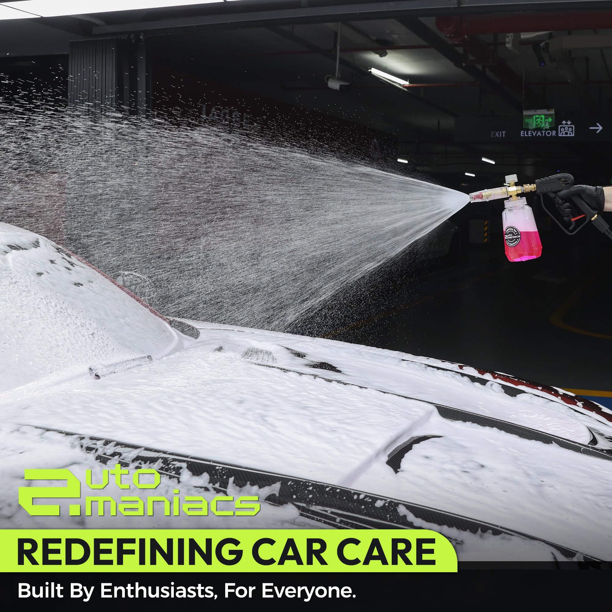 AutoManiacs Foam Cannon for Pressure Washer Not Garden Hose Adjustable Car Wash Sprayer with 1 4 Inch Quick — view 7