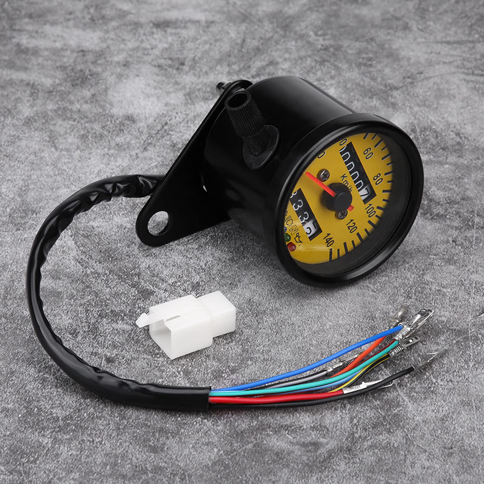 Compteur de Vitesse et Kilométrique de Moto GPS avec Indicateur 60 Mm Noir
