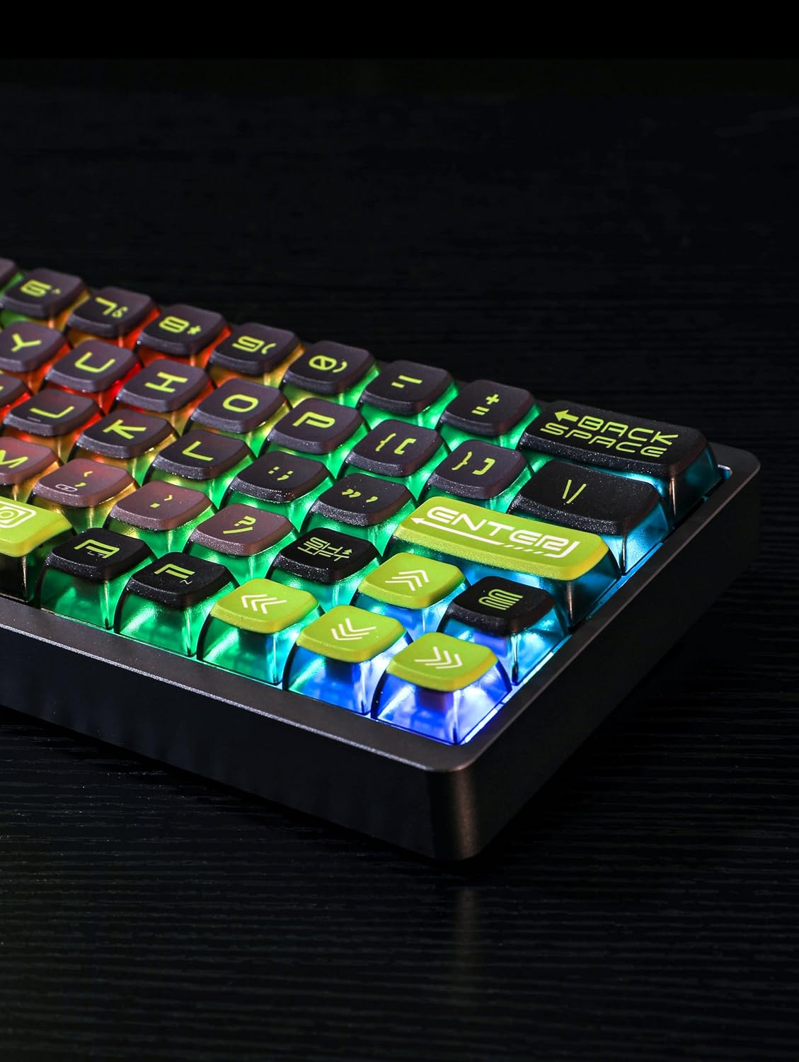 XDK Pudding Keycaps Shine Through PBT keycaps, Backlit RGB keycaps for Gaming Mechanical Keyboard Custom Key Caps