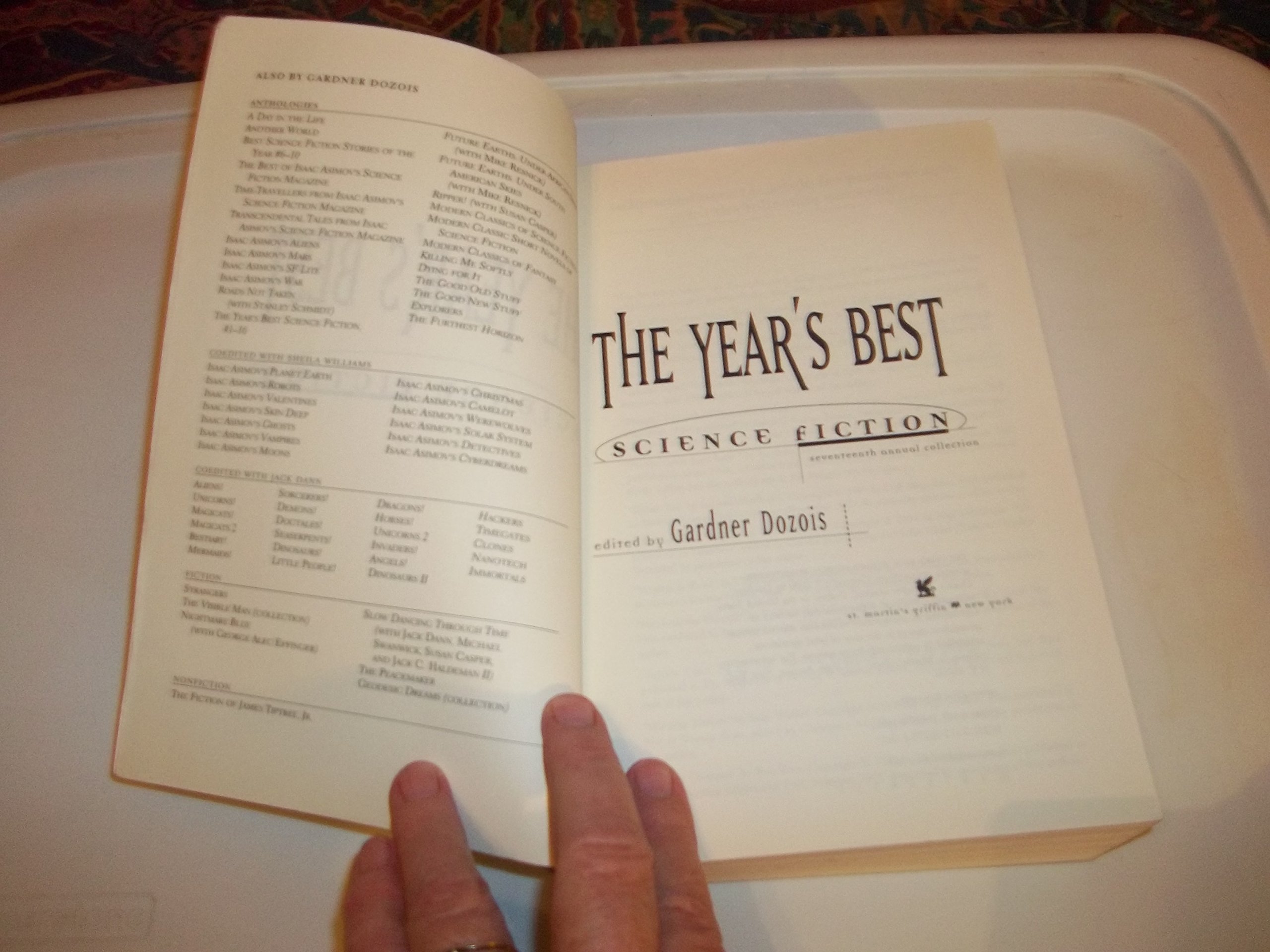 The Year's Best Science Fiction: Seventeenth Annual Collection