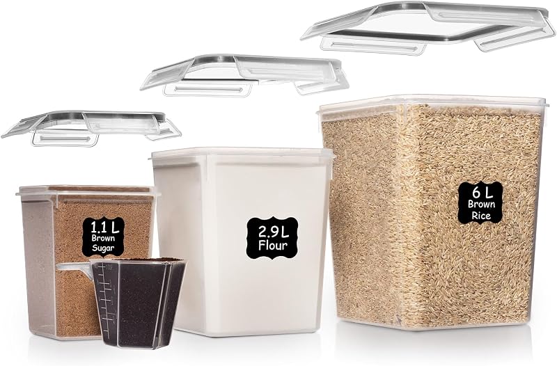Shazo Flour Sugar Storage Containers Set - Save Big at Amazon!