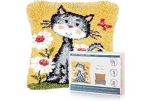 Msoesticc.dl Latch Hook Pillow Kits for Kids | Create Your Own Rug