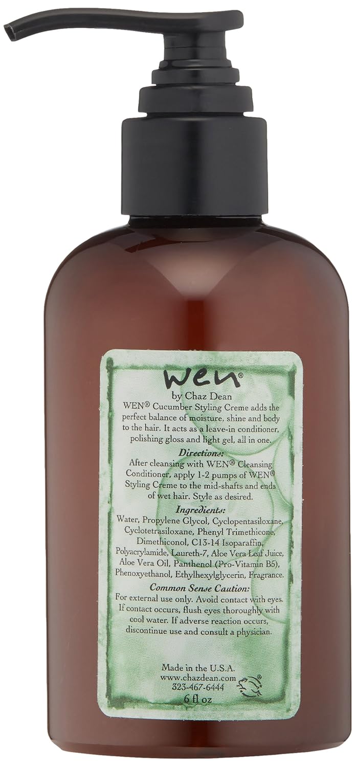 WEN Cucumber Aloe Styling Crème, 6 Fl Oz