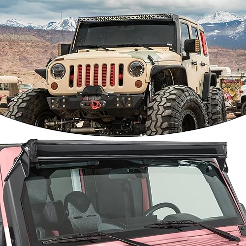 Miniatura 7 de X-Technology Barra de luz LED de 50 pulgadas de 330 W con arnés de cableado y cubierta negra, luz de conducción todoterreno, luz de trabajo LED para