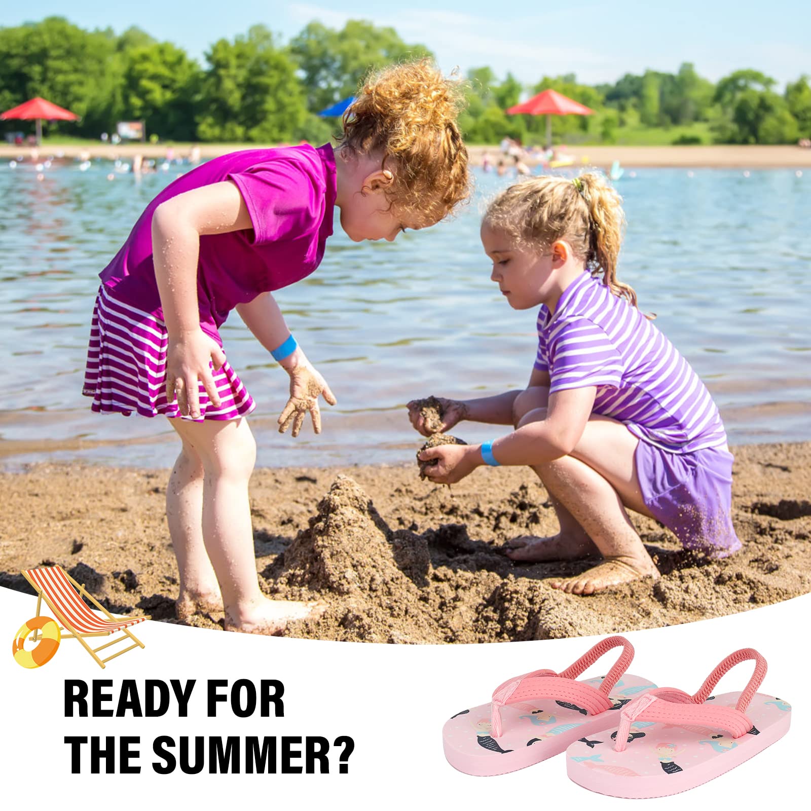 IEEILULU Chanclas Niño, Sandalias Piscina Unisex Niños Niñas, Ligera Cómoda Ducha Zapatilla