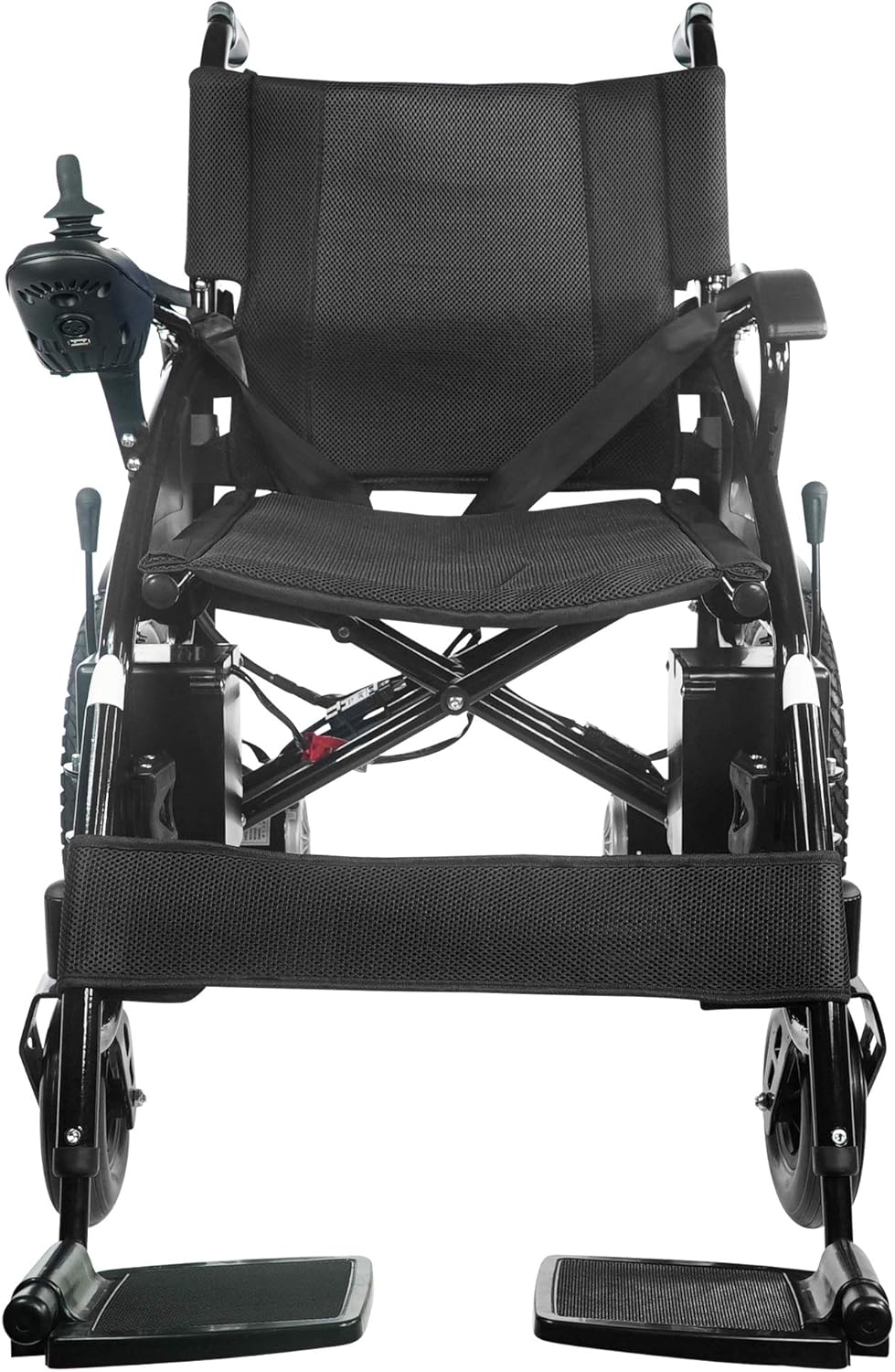 Foldable Electric Wheelchair for Adults and Seniors | Heavy Duty, Long Range, Airplane Approved, Lightweight | Portable Motorized Wheelchair (Black-Black) : Health & Household