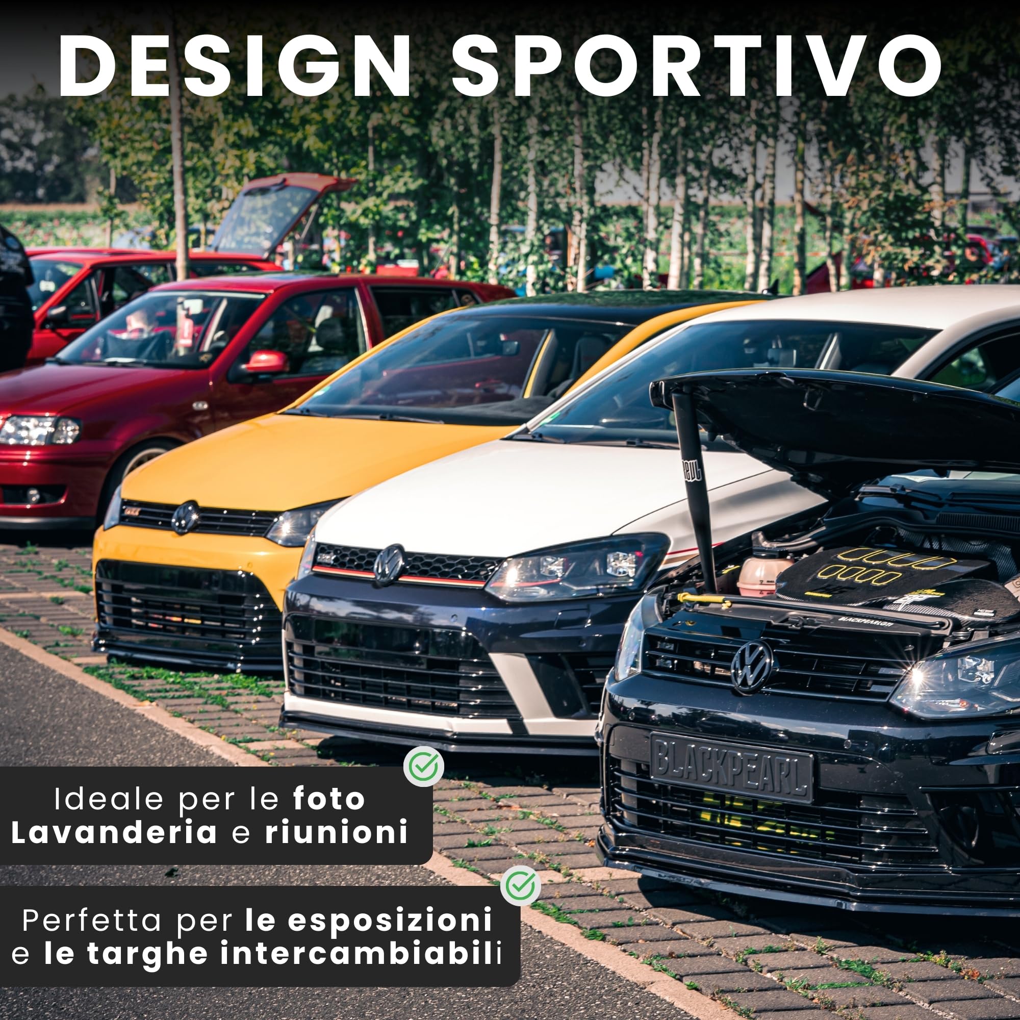 IVALITY® 100% pulito Portatarga magnetico - Supporto magnetico senza cornice per 1 targa - Porta targa per auto