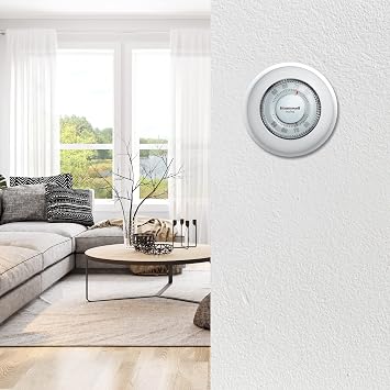 Honeywell Home CT87K1004 The Round Heat Only Manual Thermostat,Large,White,Large | CT87K1004