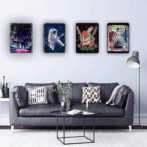 Miniatura 5 de Cartel de metal negro de Pug negro con jabón de baño de pug negro para lavar tus patas, póster divertido para cafetería, comedor, sala de estar,