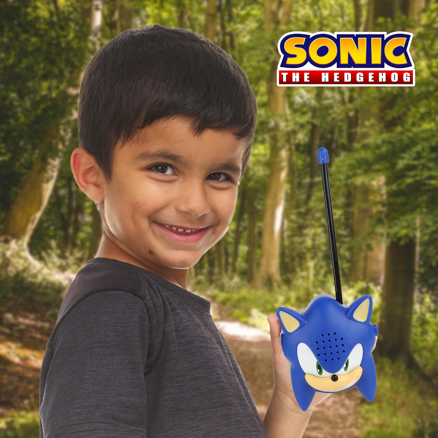 Sonic Molded Walkie Talkie for Kids, Safe and Flexible Antenna, Over 1000ft Range, Easy-to-Use, Power Switch, Belt Clip, Pack of 2, Camping Accessories, 2-Pack, Outdoor Toys