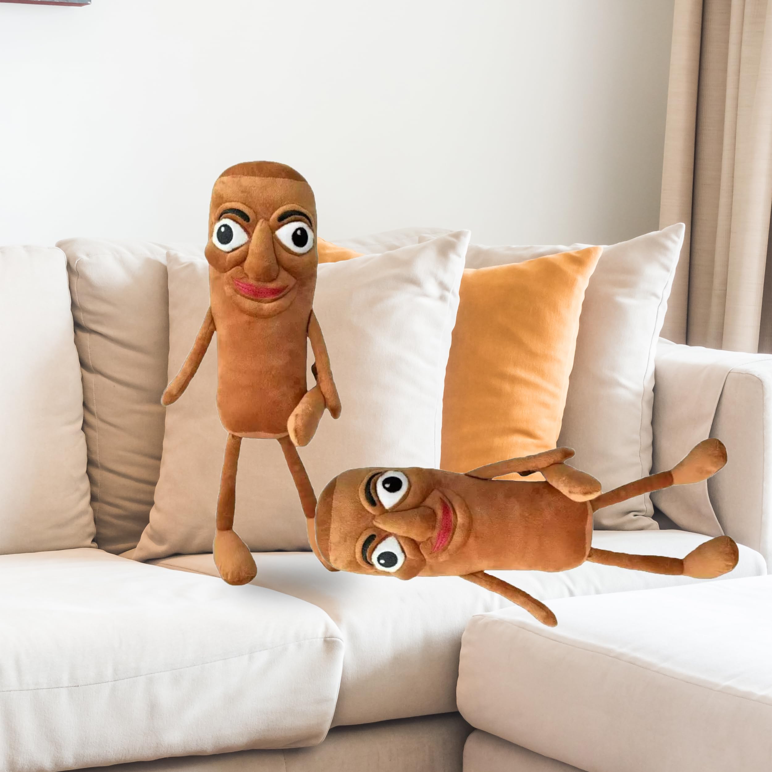 Peluche Brainrot Italiano - Tung Sahur Trallalero, Scimmia Cappuccina, Pupazzo Generico
