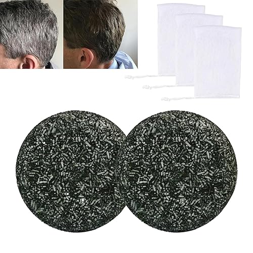 MXNSLWA Jabón de champú para cobertura de cabello gris, jabón de depilación gris, champú de barra de oscurecimiento natural para el crecimiento del