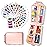 Pill Organizer with Medicine Labels 161 Labels Travel Daily Pill Container Mini Medication Organizer Storage Pill Organizer Travel Essentials Pill Case 7 Day (Pink, 1 Pack)