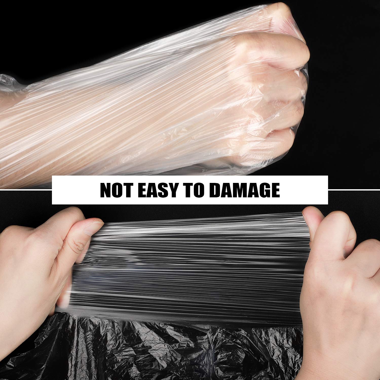 SATINIOR 200 Pcs Disposable Hair Salon Capes Bulk 35.43 x 47.24 Inch Transparent Waterproof Barber Hair Color Dye Cape Hairdresser Shampoo Apron Household Salon Cloak