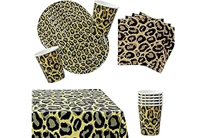 Roaring Cheetah Print Safari Birthday Party Decorations