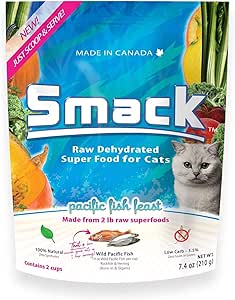 Smack Raw Dehydrated Pacific Fish Feast Cat Food (3.3 Pounds)