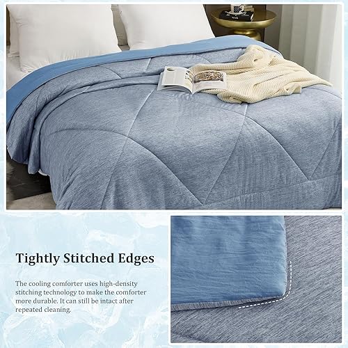 Miniatura 5 de VK Living - Edredón refrescante para personas que duermen con calor, manta refrescante con fibra de enfriamiento Q-Max 0.45 Arc-Chill, edredón