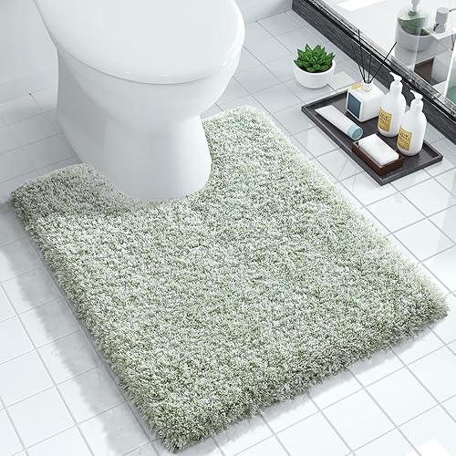 Miniatura 58 de Yimobra Alfombras de baño para baño, 32 x 20 pulgadas, ultra suaves y absorbentes de agua, alfombras de ducha de felpa antideslizantes, tapetes Gris