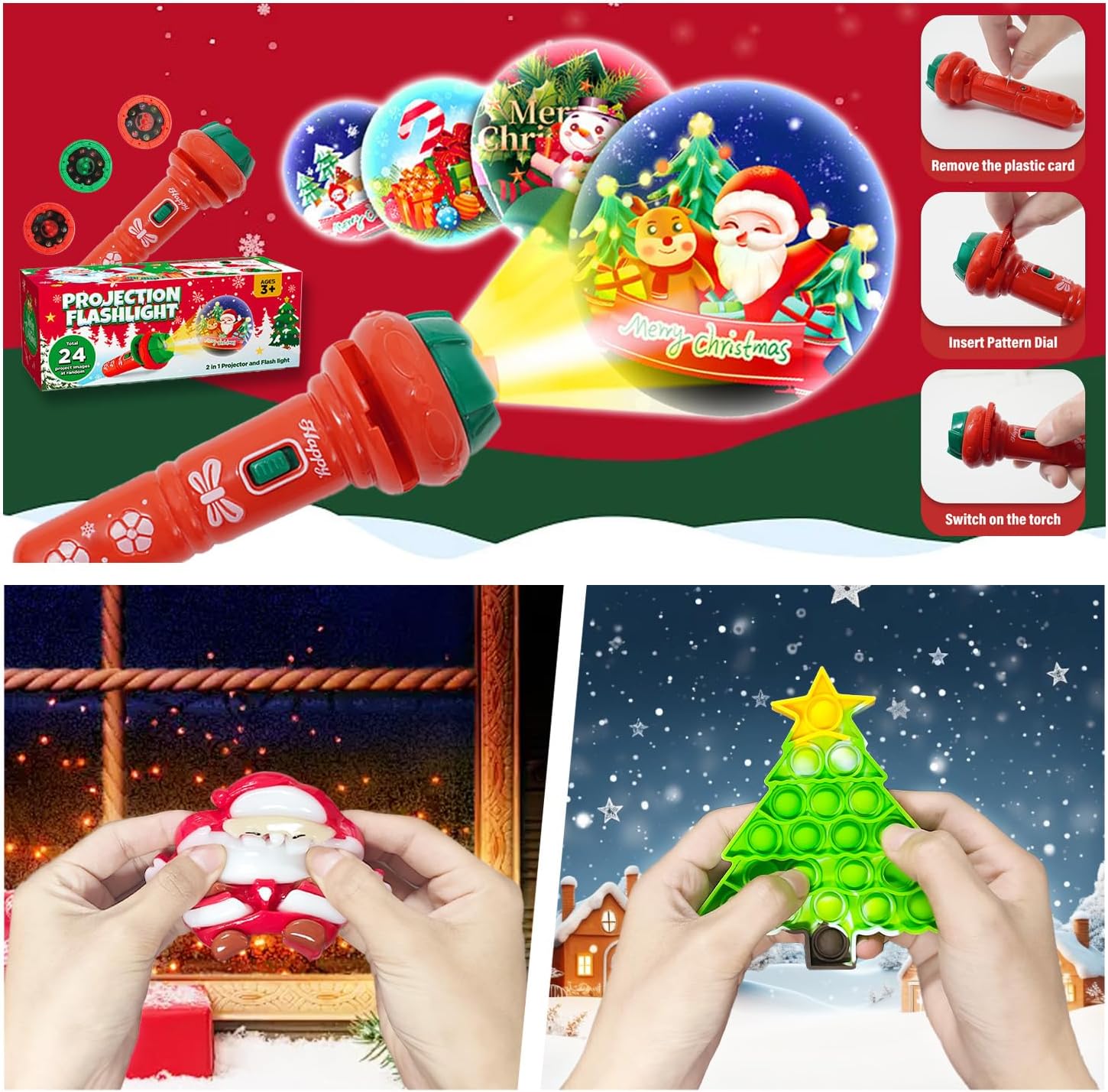Fidget Advent Calendar 2025 For Kids,24 Days of Surprises Fidget Toys Bulk - Christmas Countdown Advent Calendars,Xmas Party Favors Stocking Stuffer Gifts Sensory Toy Surprise Gifts For Boys Girls