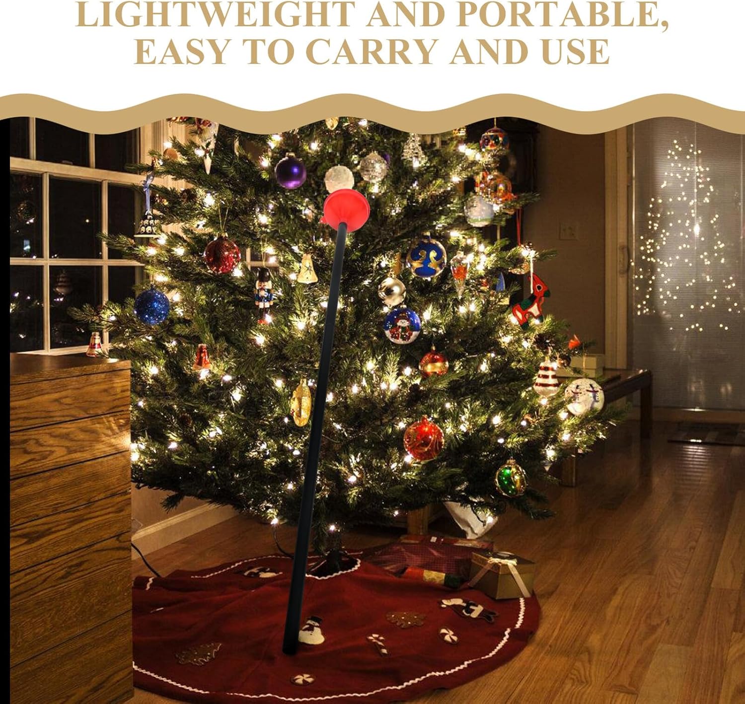 Hemobllo Christmas Tree Watering Funnel System Reusable Plastic Tree Watering Device with Long Spout for Indoor and Outdoor
