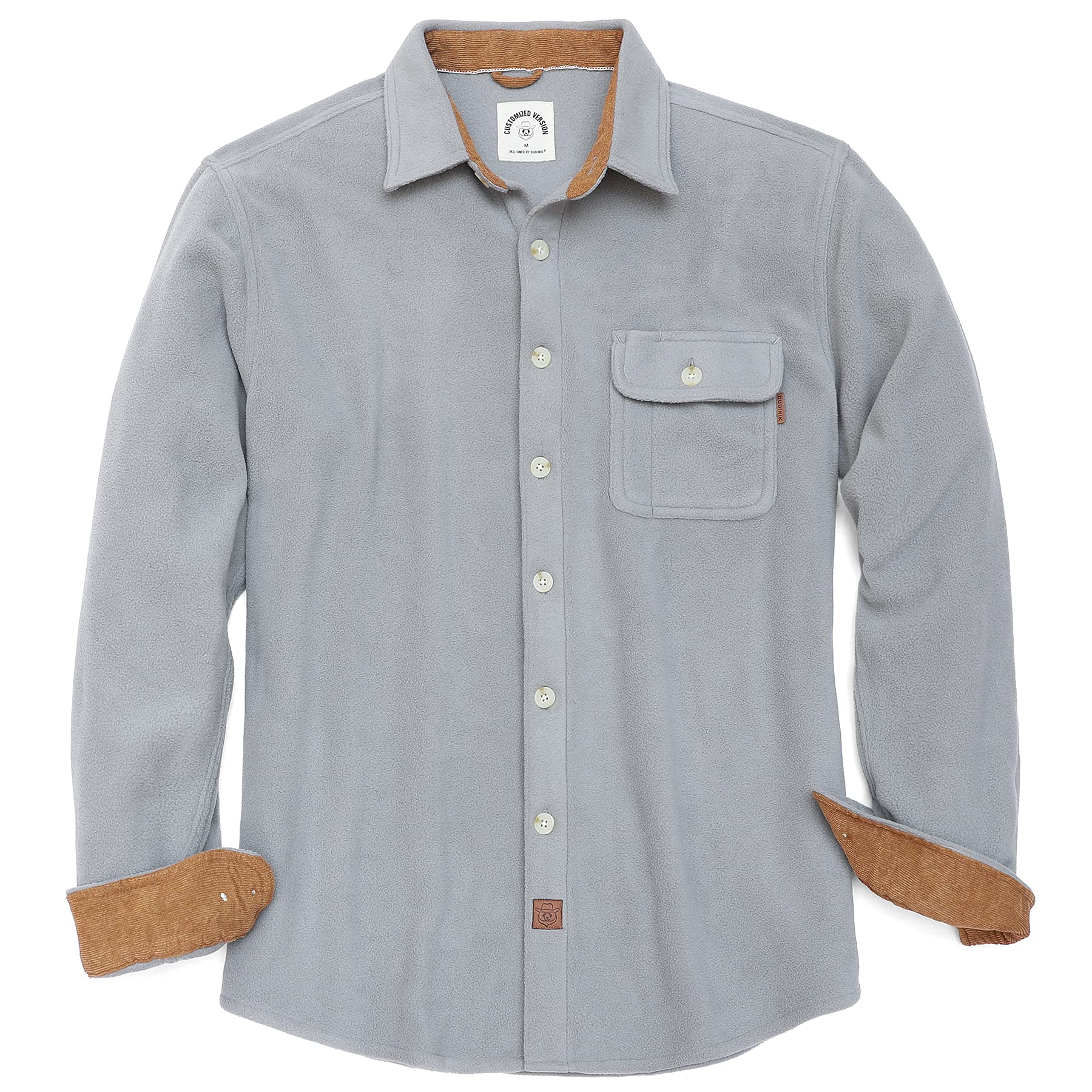 DubinikFlannel Shirt Men's Checked Flannel Shirts Long Sleeve Casual Button Down Casual Shirt with Chest Pocket Regular Fit