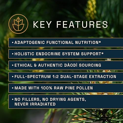 Miniatura 2 de RAW Forest Foods Forest Manna - Tintura de polen de pino real, extracción 12 verdadera de doble etapa, polen de pino puro, solo en botella de 2