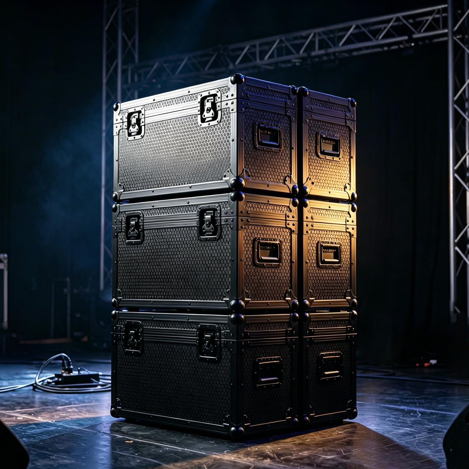 Flight case pour projecteur Par LED 180 W, 15,3 kg, 61 x 40 x 46 cm