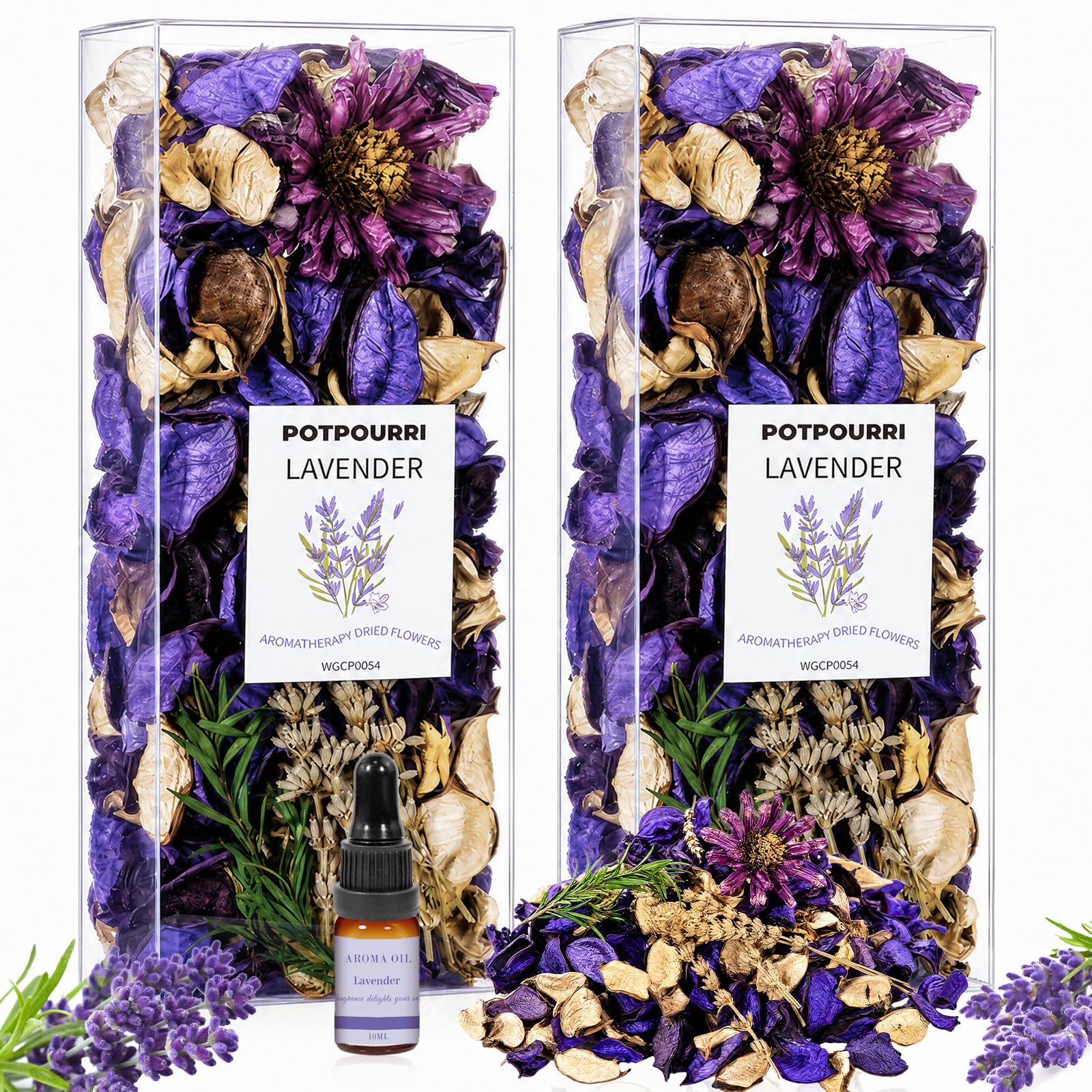 Scent-Hi Lavender Scented Pot Pourri with 10ml Essential Oil