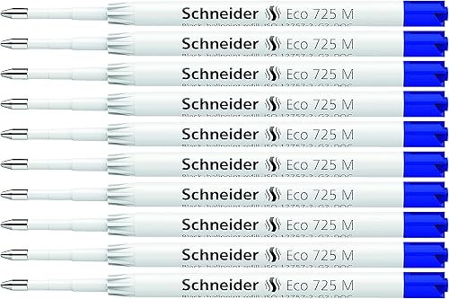 Schneider Eco 725, recambio gigante, M (mediano), formato ISO G2, tinta azul (172513)