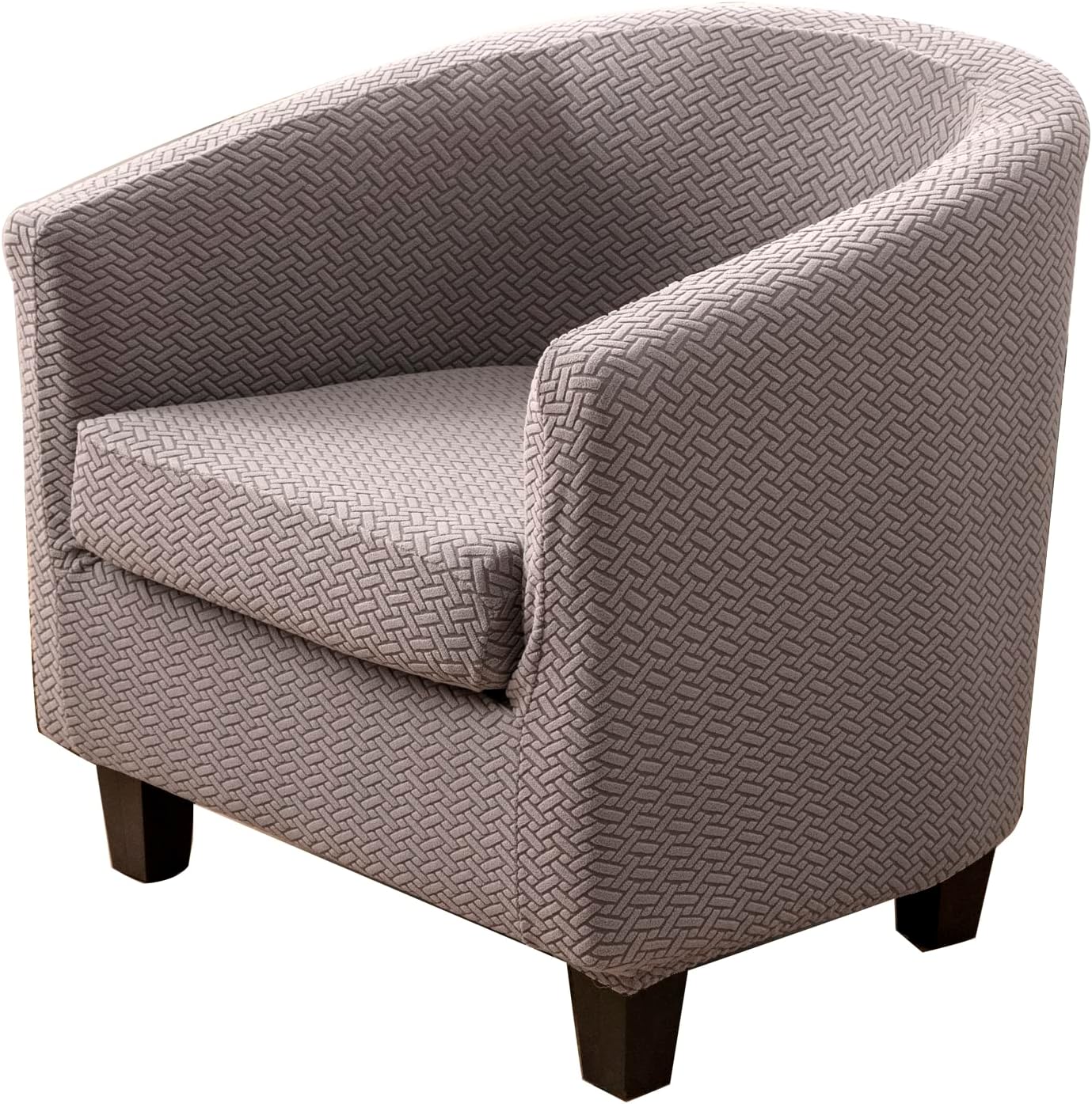 KELUINA 2 Pieces Club Chair Slipcover,Tub Chair Covers for