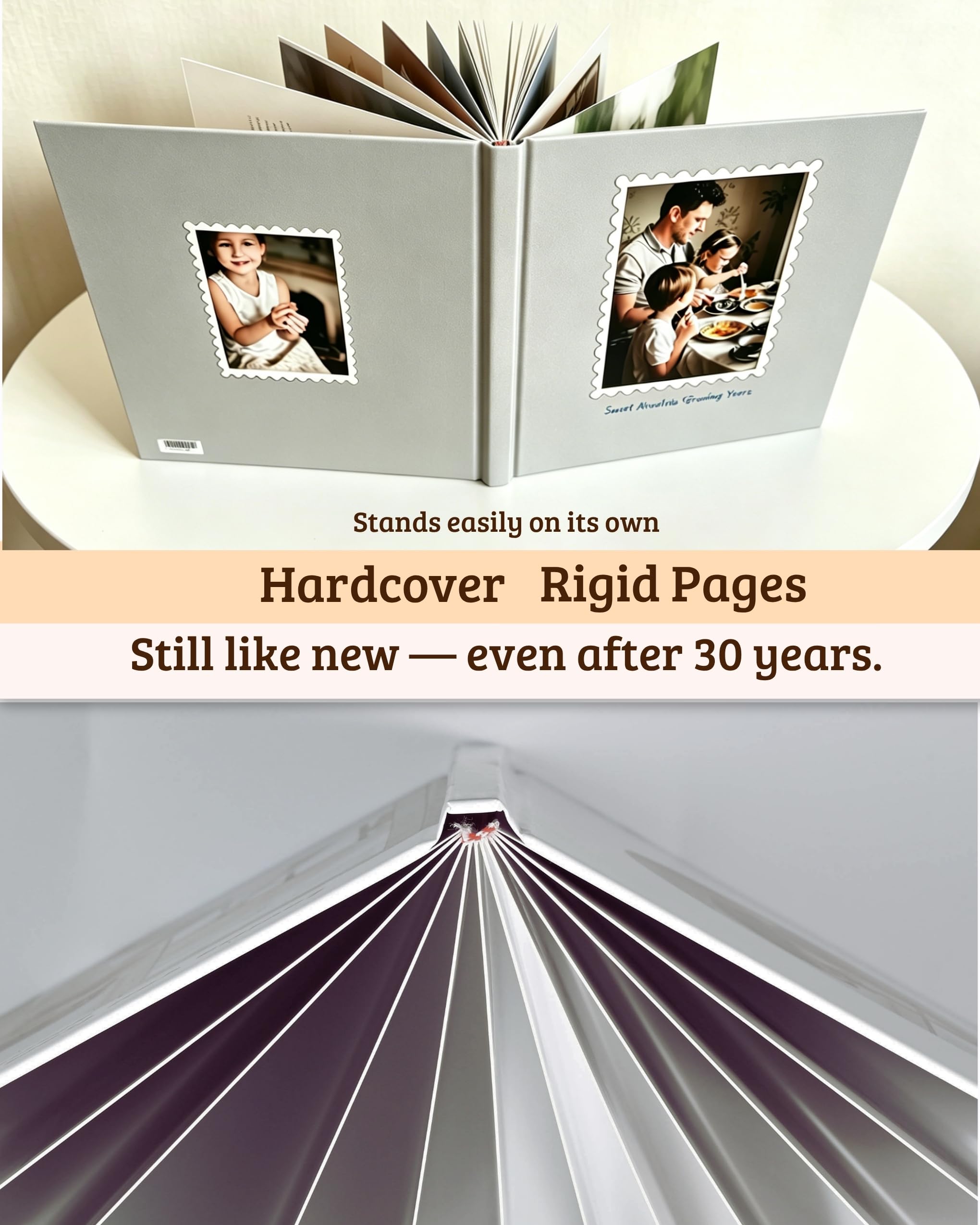 Libro fotografico personalizzato per bambini, kit di personalizzazione con pagine impermeabili Layflat | Copertina rigida, 24 pagine, adatta per 30-40 foto. Ideale per bambini, famiglia, matrimoni, viaggi e regali ricordo.