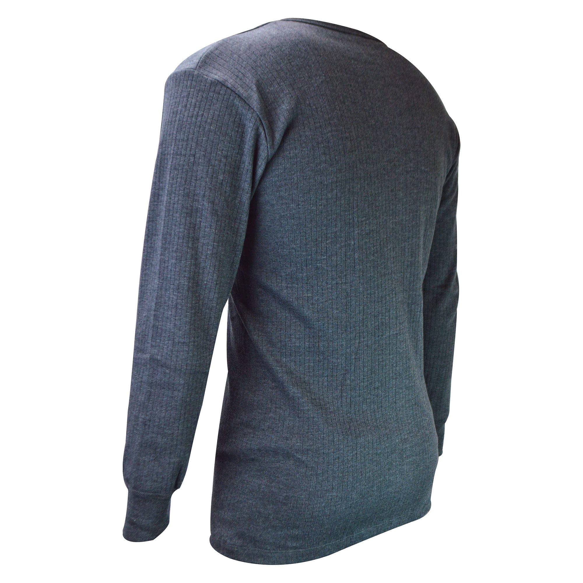 HEAT HOLDERS - Lot De 2 Homme Riche en Coton sous Vetements Thermqiue Anti Froid Manche Longue T-Shirt pour l'hiver