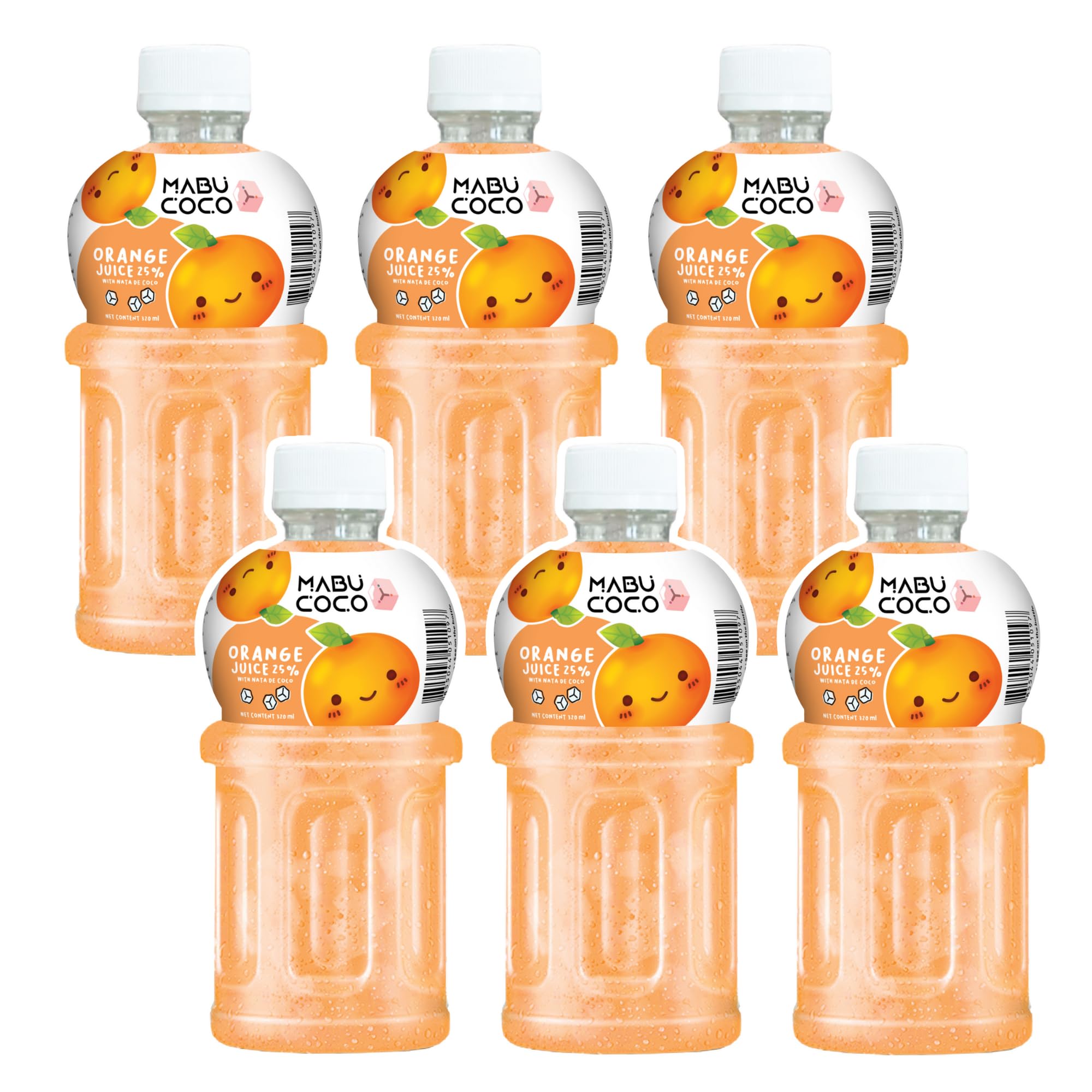 Mabu Coco Orange Juice with 25% Nata De Coco | Refreshing Taste | Orange Juice (From Orange Juice Concentrate) - PACK OF 6 (320ml Each) (B0CQP9QNXM) Amazon Price History, Amazon Price Tracker