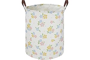 Yellow Flower Laundry Hamper