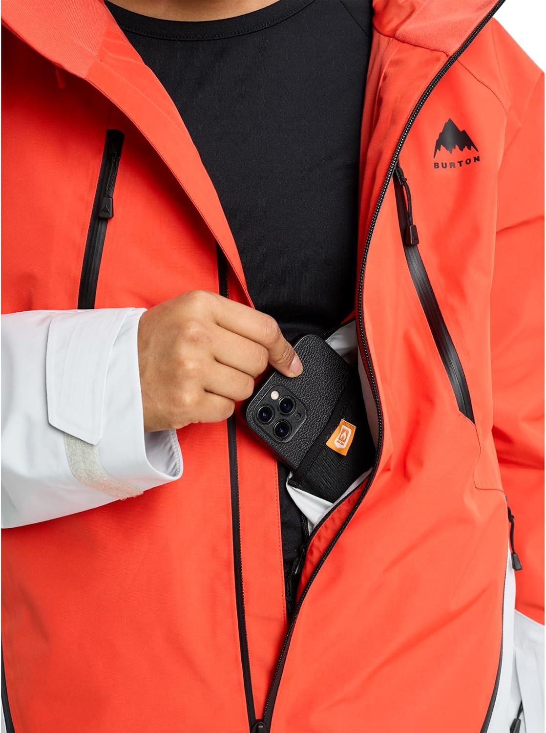 Burton Women's Reserve GORE-TEX 2L Jacket – Fiesta Red/Gray Cloud, M - Image 6