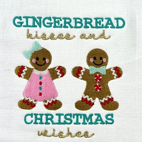 Vista 221 de Serafina Home Toallas de cocina navideñas navideñas: dos muñecos de nieve Be Jolly espiga y un muñeco de nieve bailarín, 3 piezas, tejido plano 100%