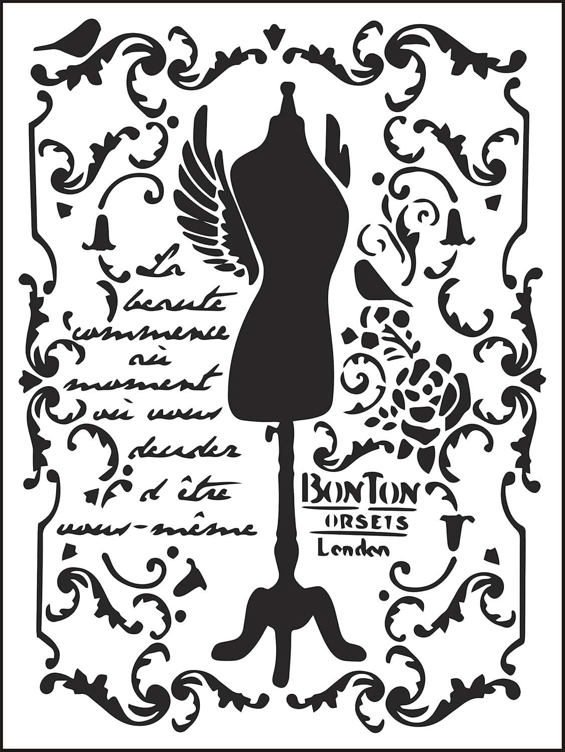 CJ's Art and Craft Stencils for Craft Painting DIY Decoupage Art