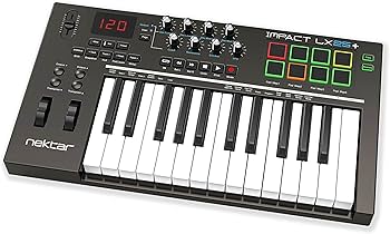 Nektar IMOACT LX25＋ コントローラー Amazon | Nektar Technology IMPACT LX25+ LXシリーズ 47.6*26.7*7cm